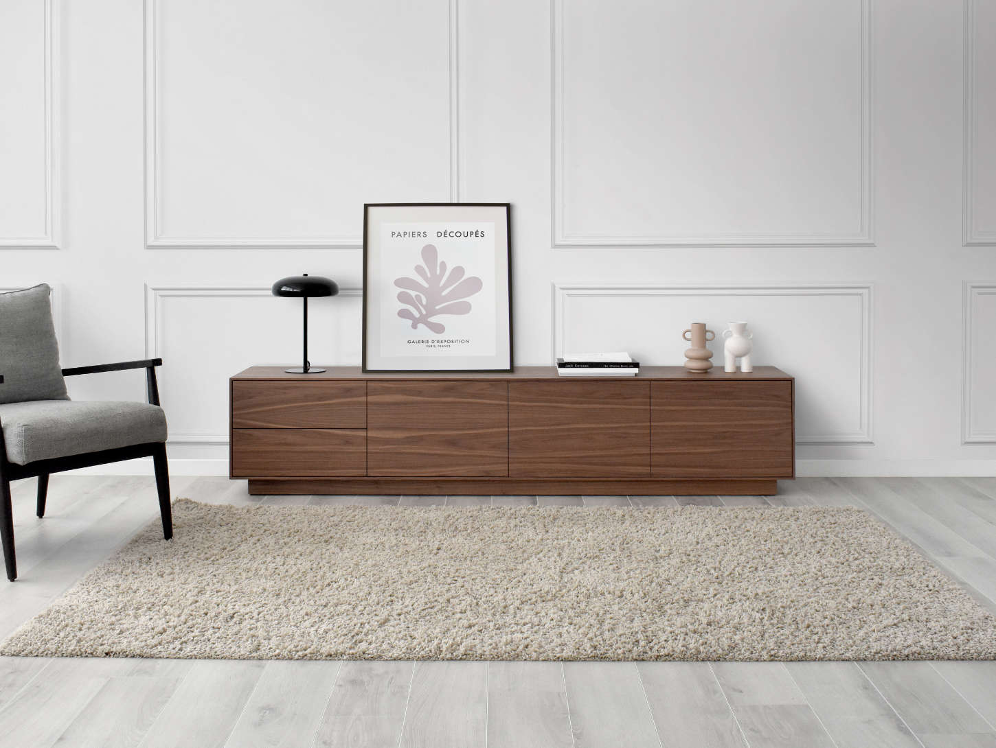 Scandinavian tv rack discount